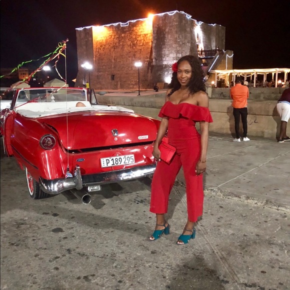 H&M Pants - H&M red one piece jumpsuit H&M Pants - H&M red one piece jumpsuit